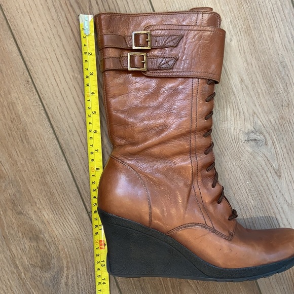 Kenneth Cole Reaction Grape Cede lace up heeled boots. - Picture 12 of 14